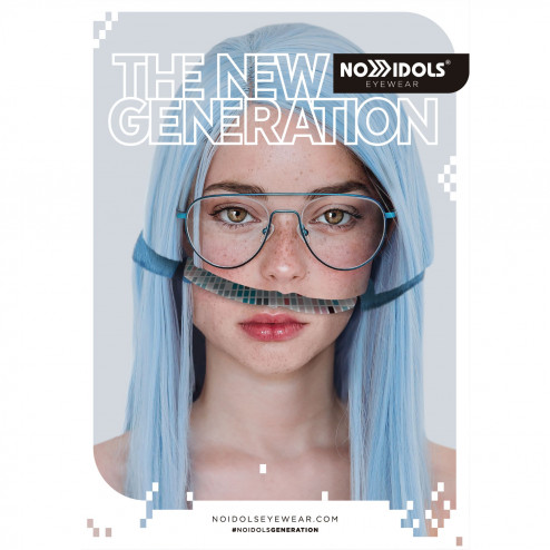 PÓSTER DE TELA OPTICALS BLUE